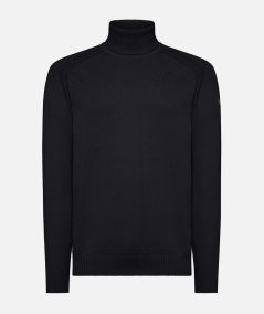 Knit Cotton Plain Turtleneck