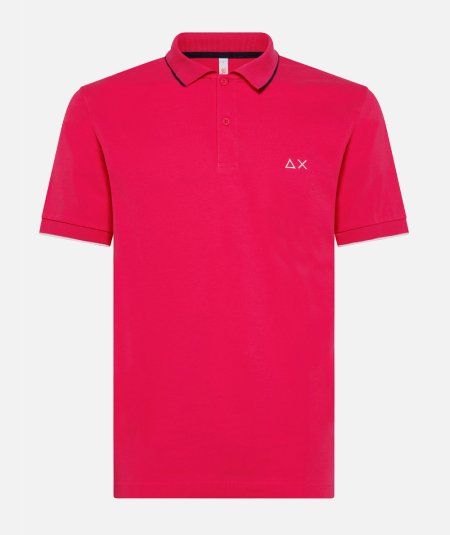 Polo Small Stripe on collar Elasticizzata - Fuxia - Duepistudio ***** Abbigliamento, Accessori e Calzature | Uomo - Donna