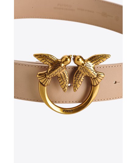 Love Birds leather belt