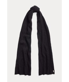 Braided wool and cashmere scarf