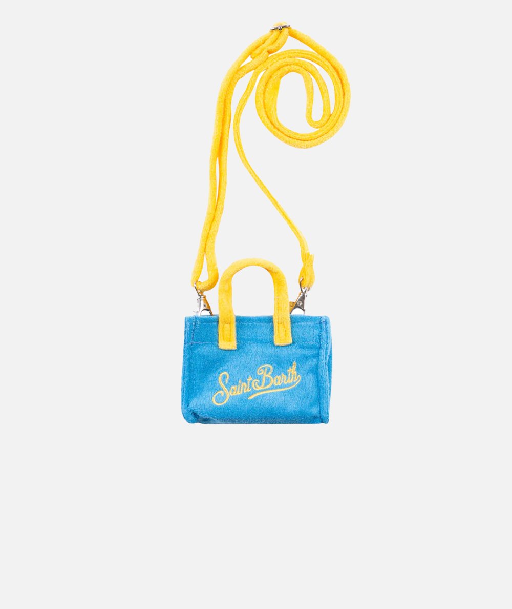 Keychain bag in turquoise sponge