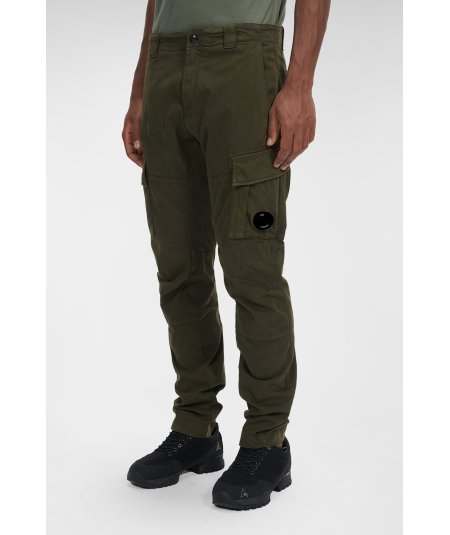 PANTALONI CARGO IN RASO ELASTICIZZATO