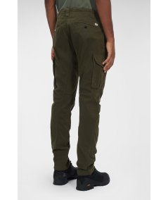 Pantaloni cargo in raso elasticizzato