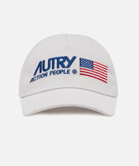 Cappello iconic logo bianco