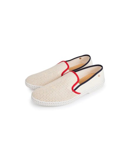 Espadrillas in tela di cotone e rete