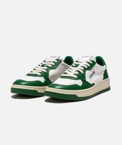 SNEAKER LEATH / LEATH - WHT / GREEN