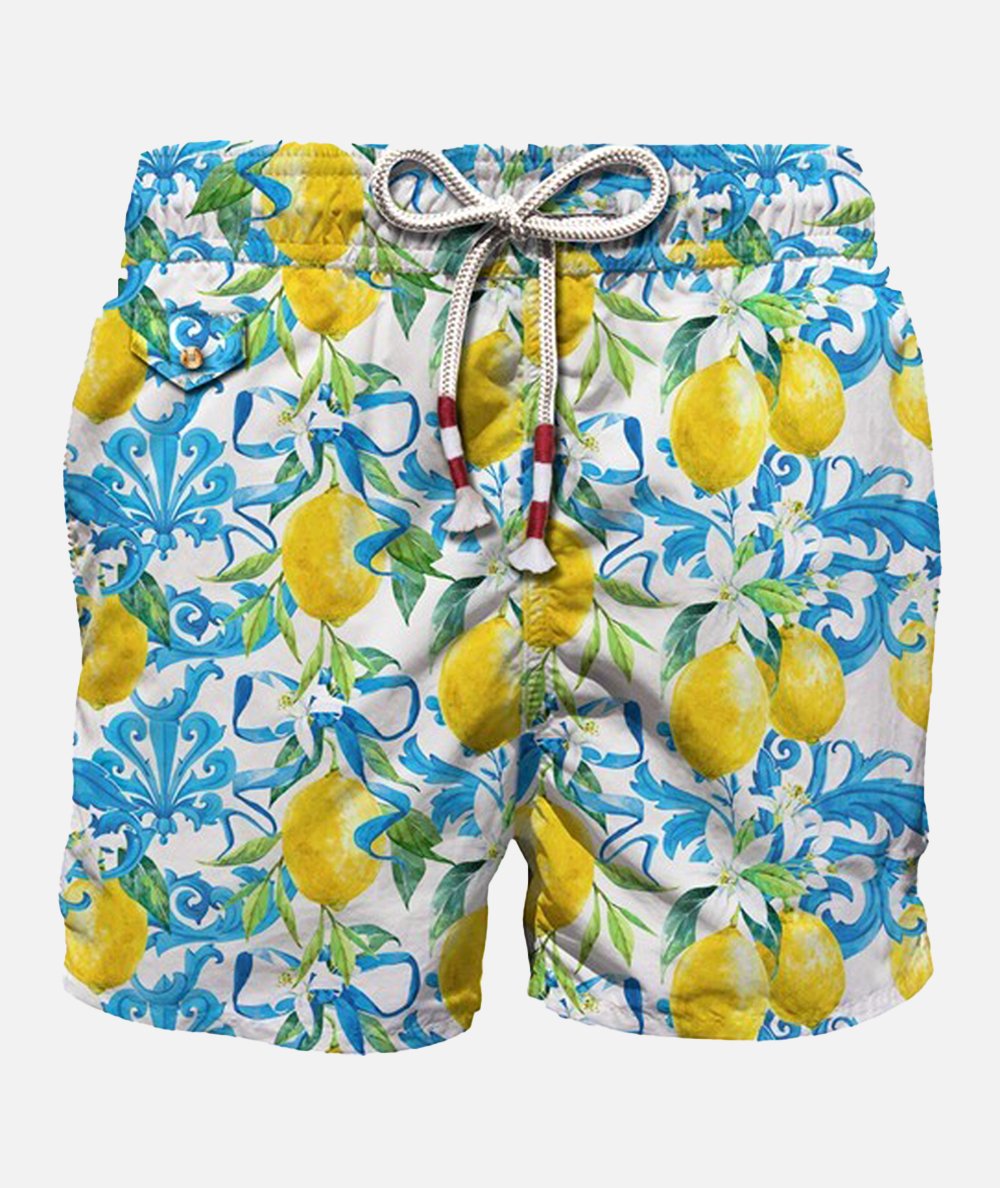 COSTUME DA BAGNO BOXER BAROQUE LEMON 01