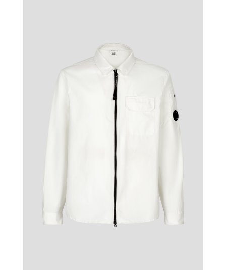 Emerized Gabardine Zipped Shirt