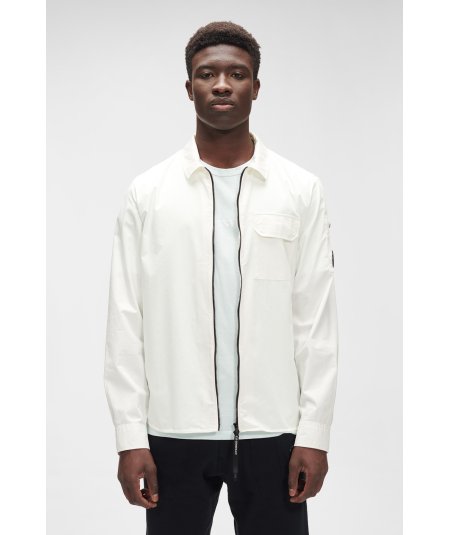 Emerized Gabardine Zipped Shirt