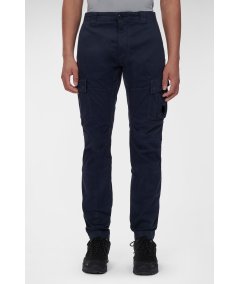 Pantaloni cargo in raso elasticizzato