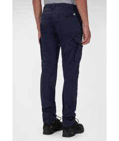 Pantaloni cargo in raso elasticizzato