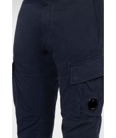 Pantaloni cargo in raso elasticizzato