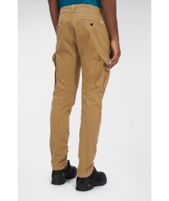 Stretch satin cargo pants