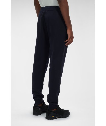 Fleece trousers with diagonal cuffs