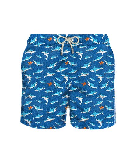 Shark print boxer swimsuit