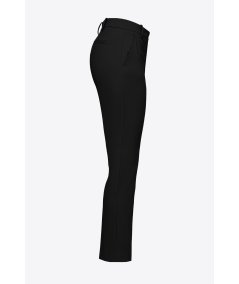 Stretch linen cigarette-fit trousers - BELLO