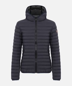 Piumino autunnale opaco con cappuccio