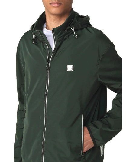 Jacket with removable hood