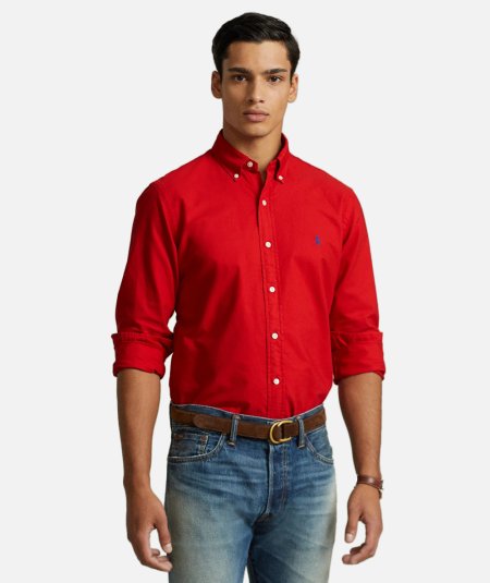 Camicia Oxford tinta in capo Slim-Fit - Duepistudio ***** Abbigliamento, Accessori e Calzature | Uomo - Donna