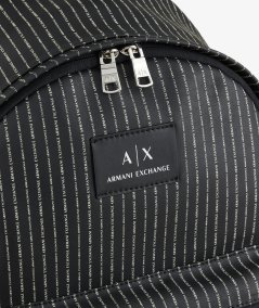 Backpack with logo print