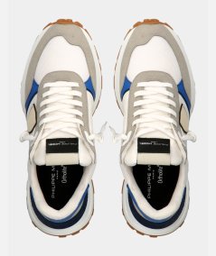 Sneaker Antibes Mondial Pop - Blanc Bleu