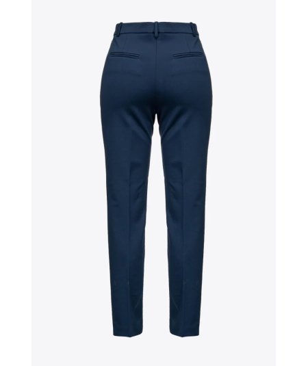 Fabric stitch cigarette-fit trousers - BELLO 117