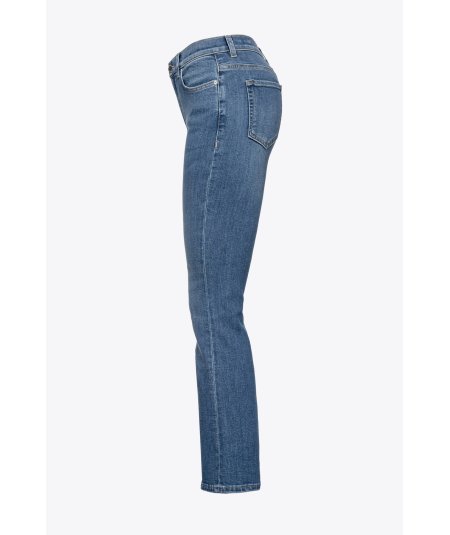 Stretch denim bootcut jeans