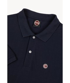 Piqué polo shirt with ribbed edges