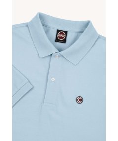 Piqué polo shirt with ribbed edges