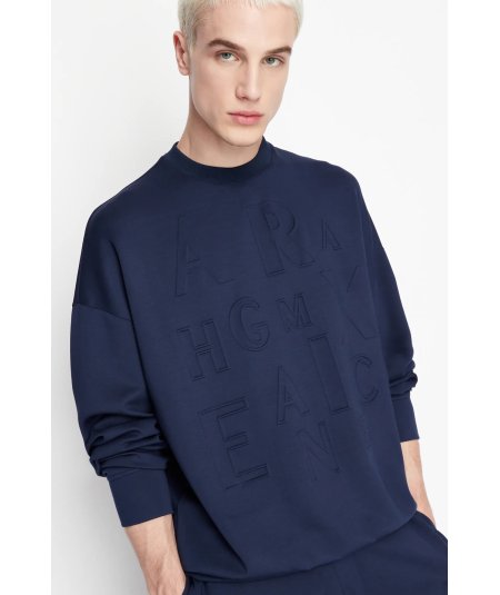 Crew neck sweatshirt in modal blend