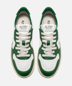 SNEAKER LEATH / LEATH - WHT / GREEN