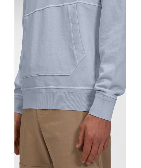 Fleece cotton hooded sweatshirt