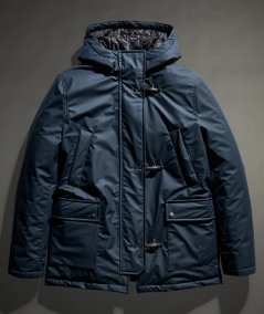 Padded 3-hook parka with hood