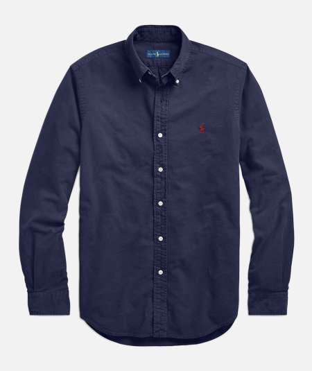 Camicia Oxford tinta in capo Slim-Fit