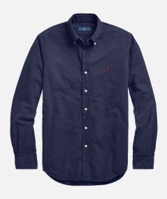 Slim-Fit Garment Dyed Oxford Shirt