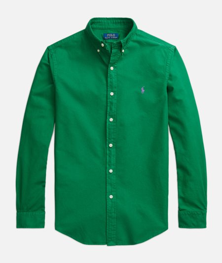 Slim-Fit Garment Dyed Oxford Shirt