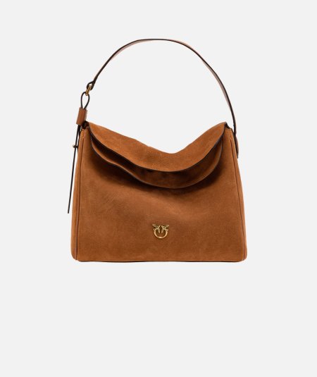 Lig Leaf Hobo Bag in Suede