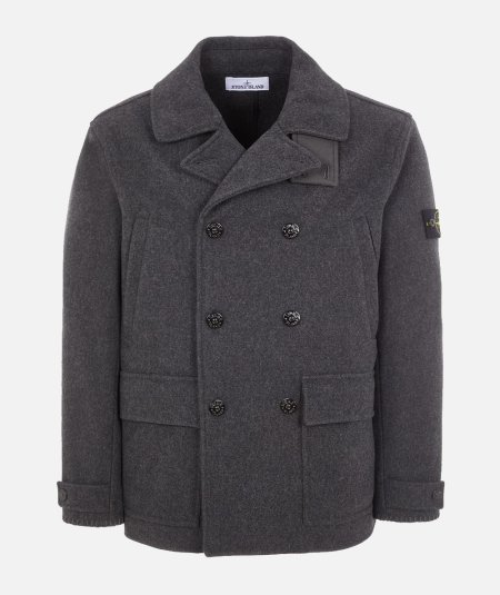 Peacoat jacket in special cloth