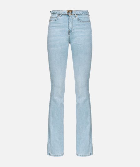 Jeans Flared Denim Baby Blue