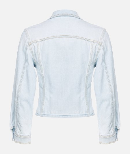 Giubbino In Denim Baby Blue