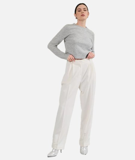 Oversized trousers in poly viscose