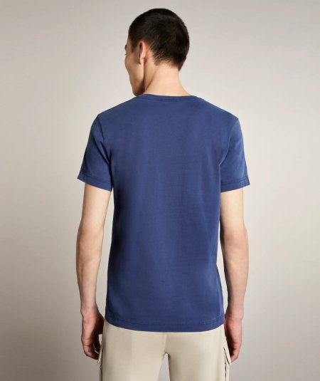 T-SHIRT JERSEY FROSTED EMBR. POCKET