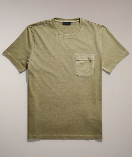 T-SHIRT JERSEY FROSTED EMBR. POCKET