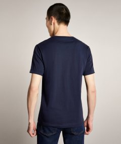 T-shirt in jersey blue tag