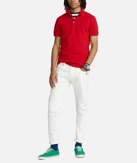 Slim Fit Mesh Polo