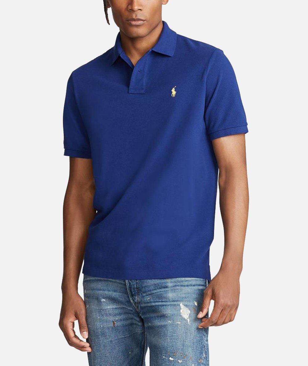 Slim Fit Mesh Polo