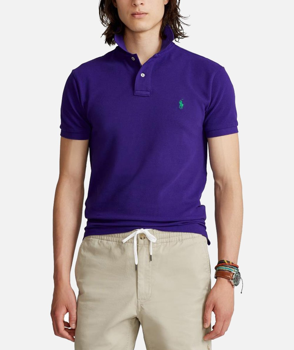 Slim Fit Mesh Polo