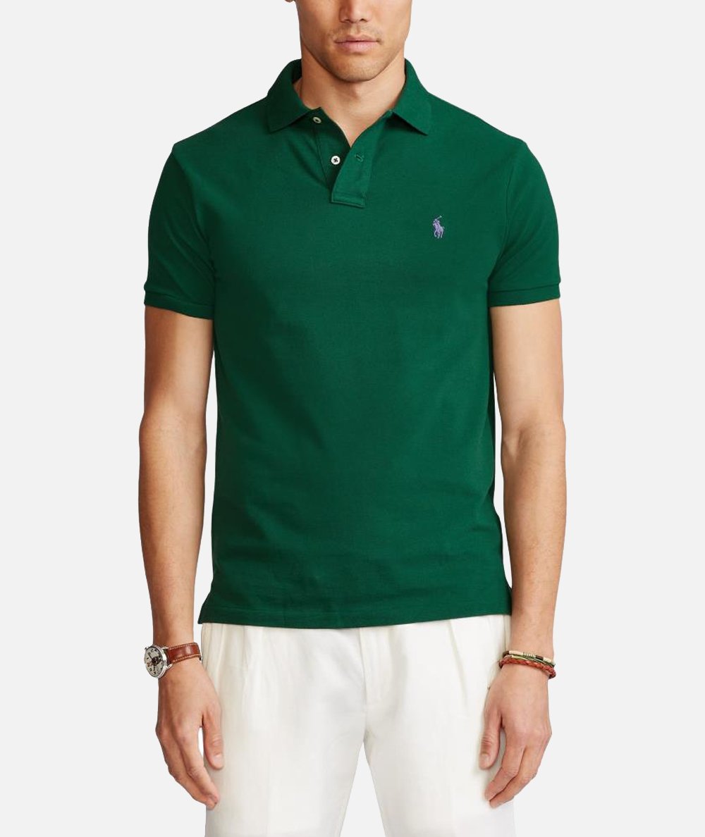 Slim Fit Mesh Polo