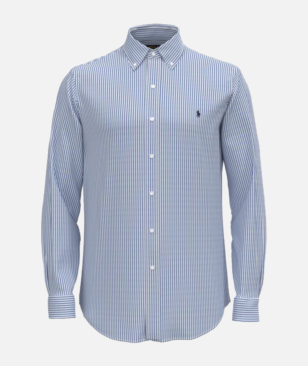 CAMICIA A RIGHE POPLINE BI-STRETCH