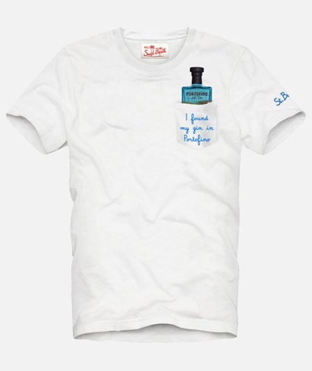 T--shirt con tasca - Gin Portofino - Duepistudio ***** Abbigliamento, Accessori e Calzature | Uomo - Donna